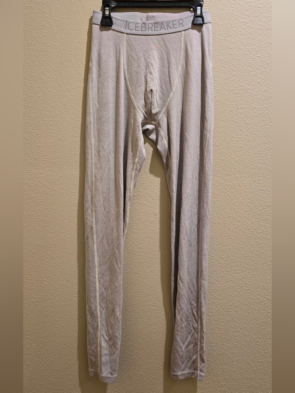 Icebreaker Merino 300 Thermal Leggings Grey Small NWOT Flaw